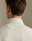 Peter Millar Perth Sugar Stripe Performance Quarter-Zip - Stone