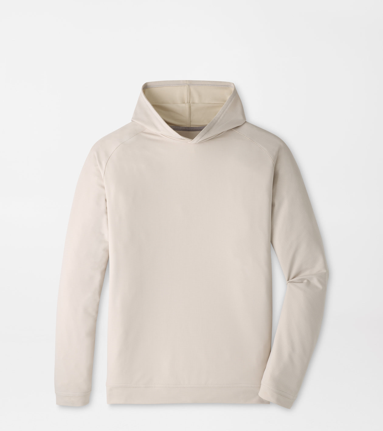 Peter Millar Pine Houndstooth Performance Hoodie - British Grey