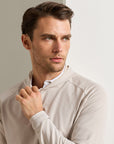 Peter Millar Pine Houndstooth Performance Hoodie - British Grey