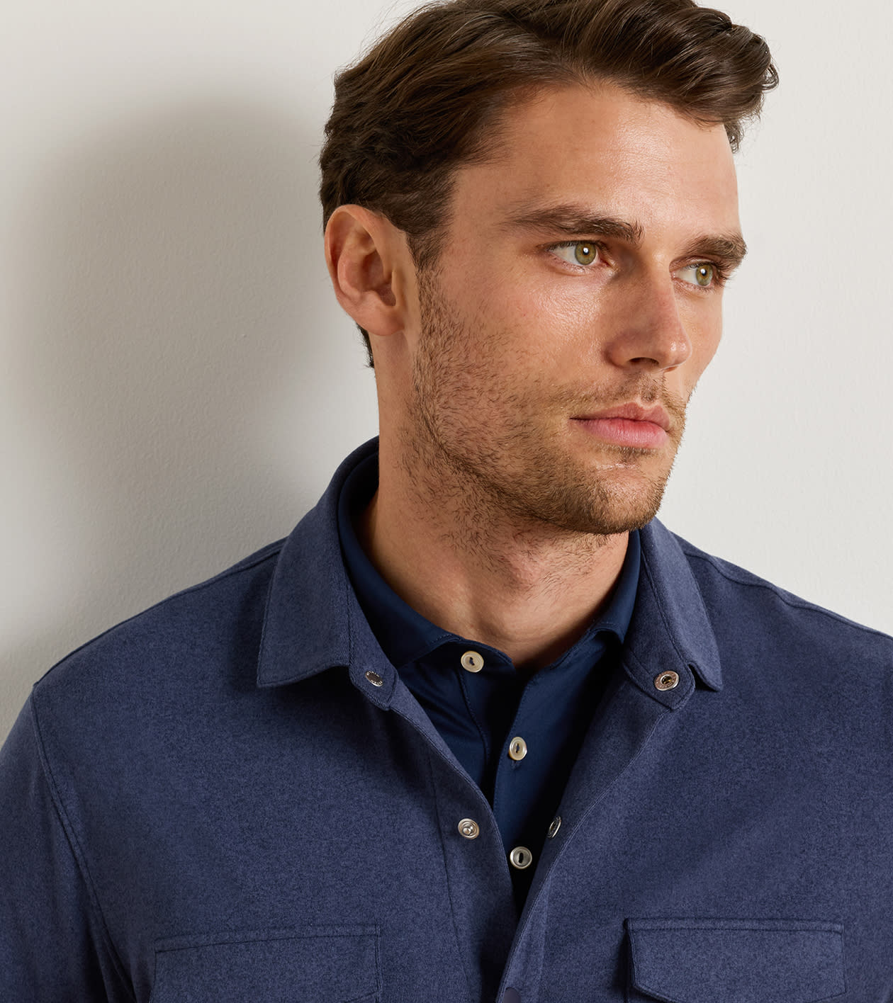 Peter Millar Ardent Air Performance Shirt Jacket - Navy