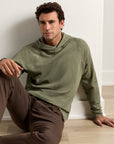 Peter Millar Crown Comfort Knit Hoodie - Fatigue