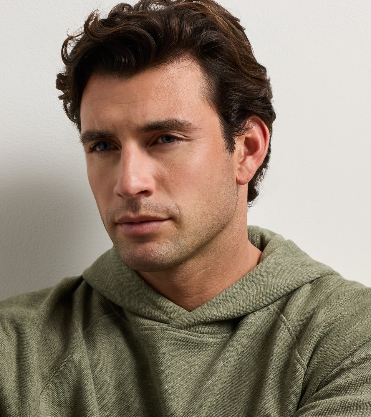 Peter Millar Crown Comfort Knit Hoodie - Fatigue