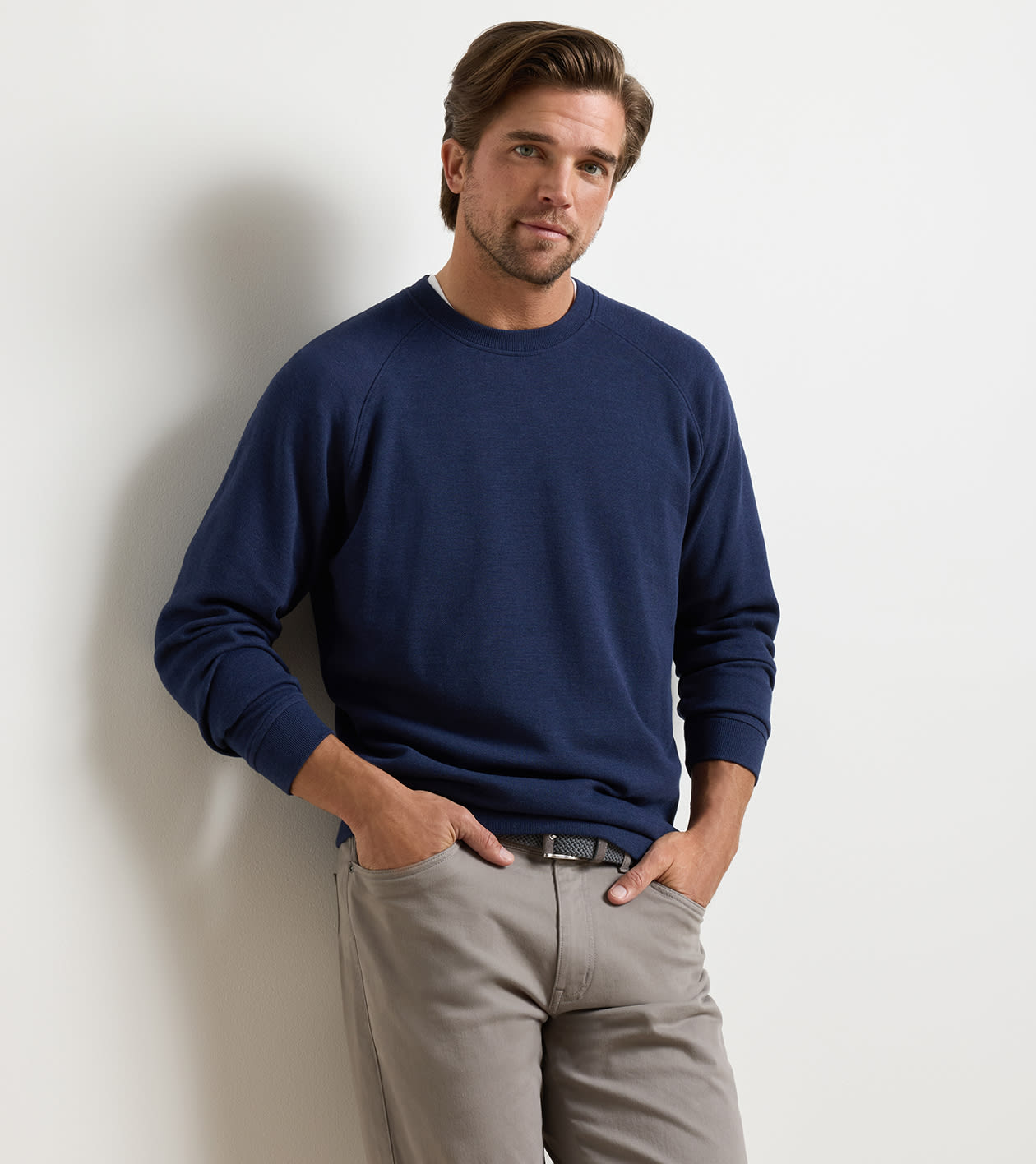 Peter Millar Crown Comfort Knit Crew - Navy