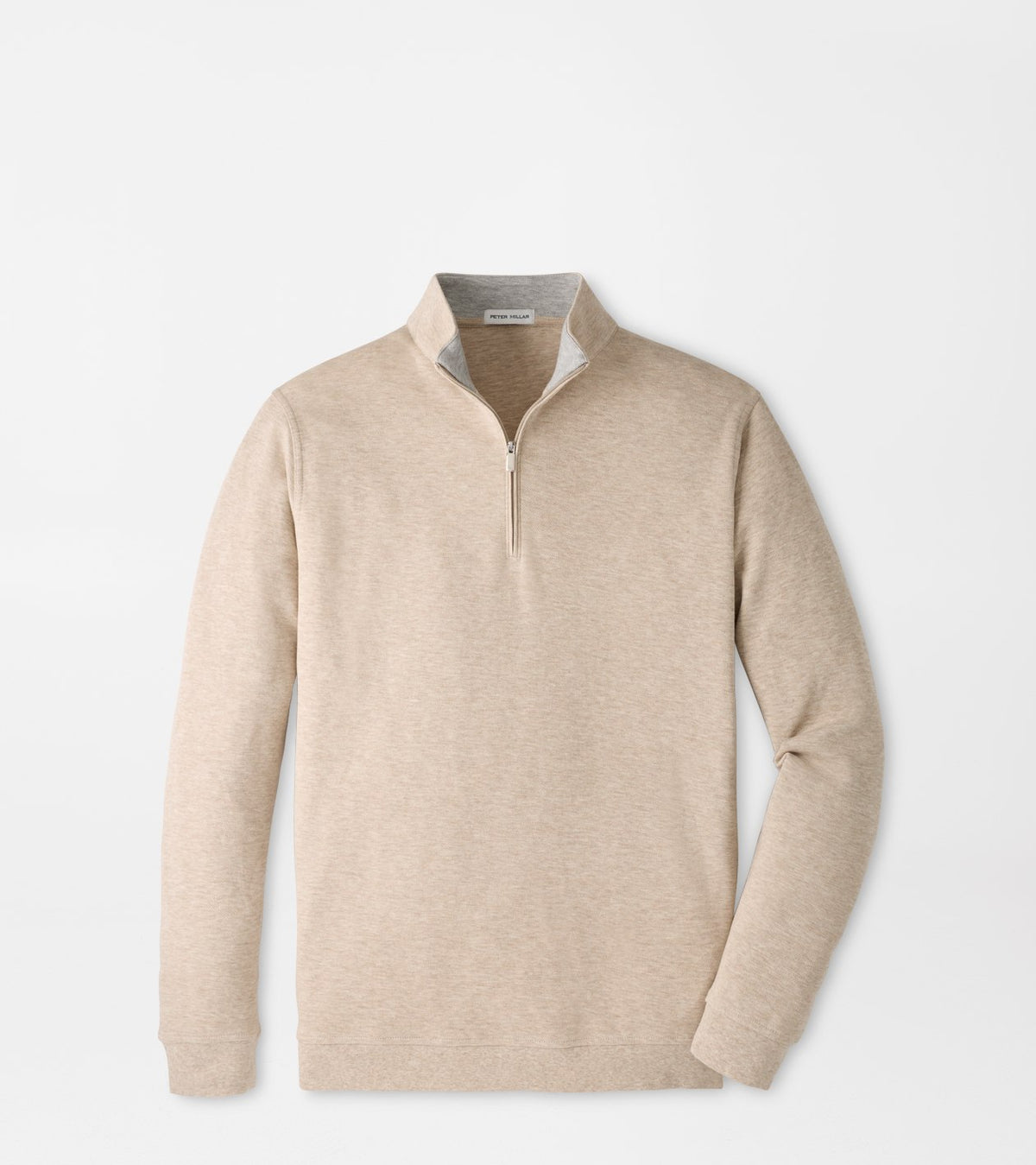 Peter Millar Crown Comfort Quarter-Zip Pullover - Stone