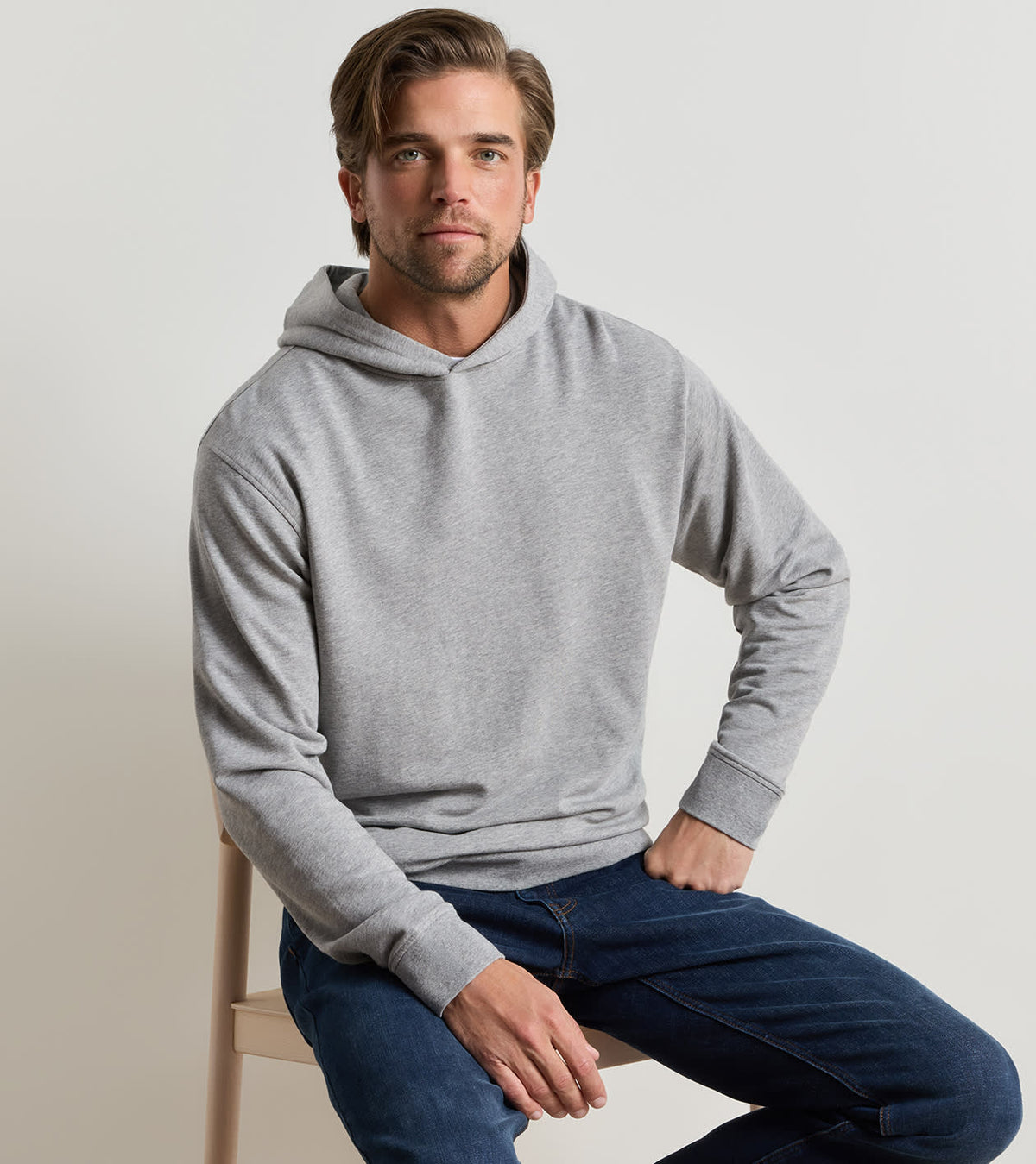 Peter Millar Oasis Pullover Hoodie - Gale Grey