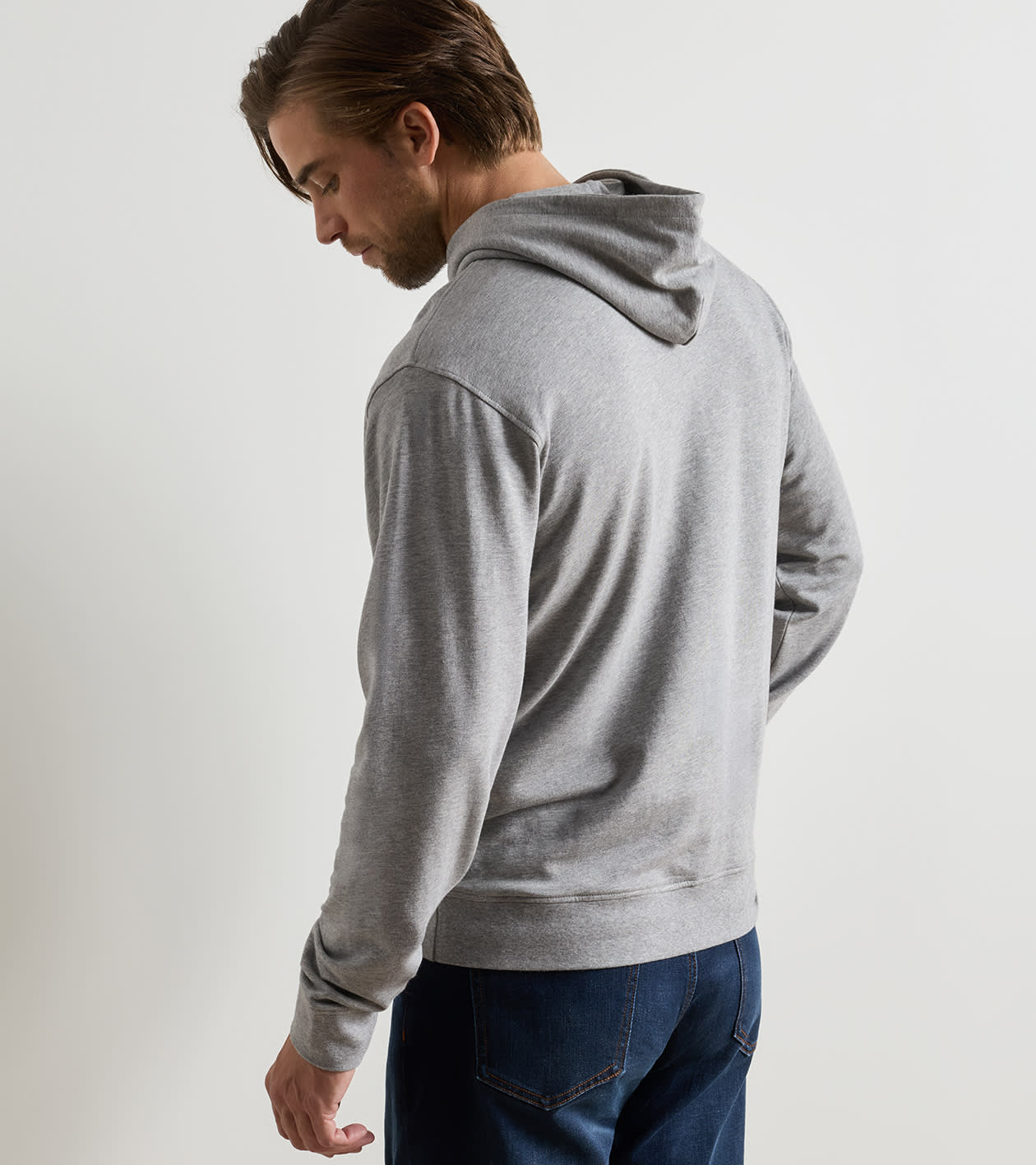 Peter Millar Oasis Pullover Hoodie - Gale Grey
