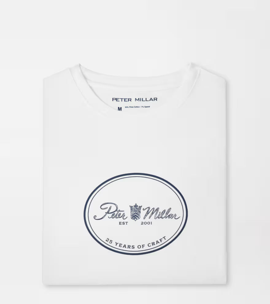 Peter Millar 25th Anniversary T-Shirt - White