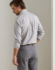 Peter Millar Griffin Crown Soft Twill Sport Shirt - Battleship Grey