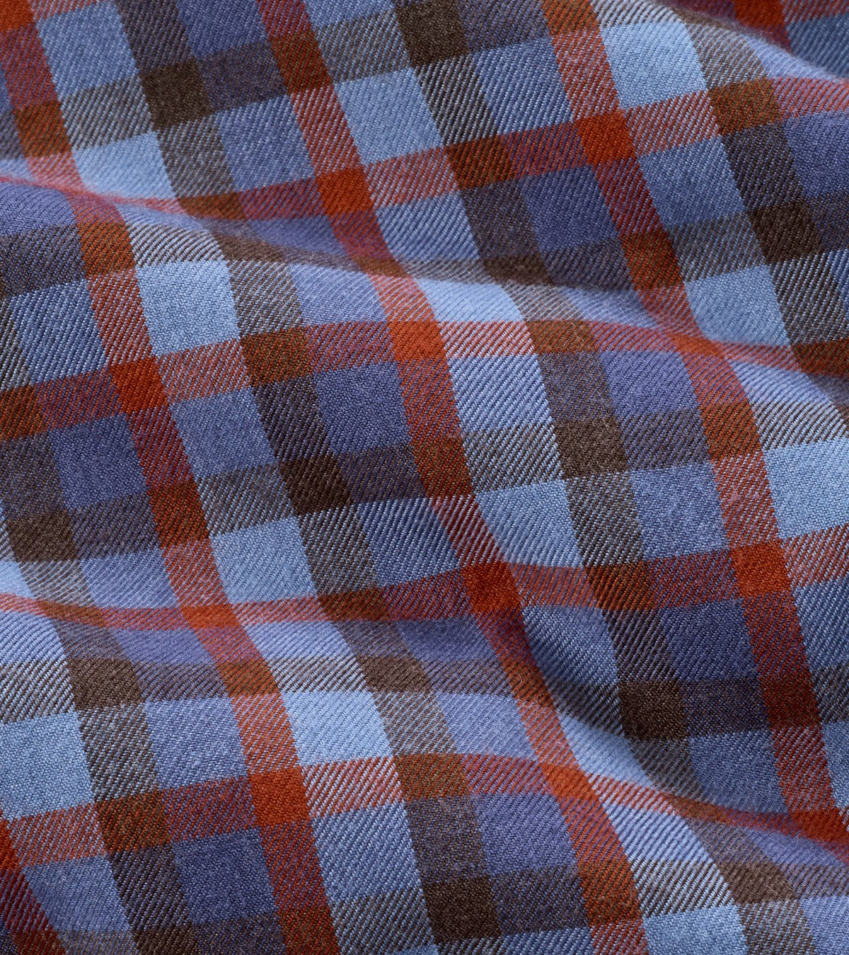 Peter Millar Theodore Performance Flannel Sport Shirt - Crown Blue