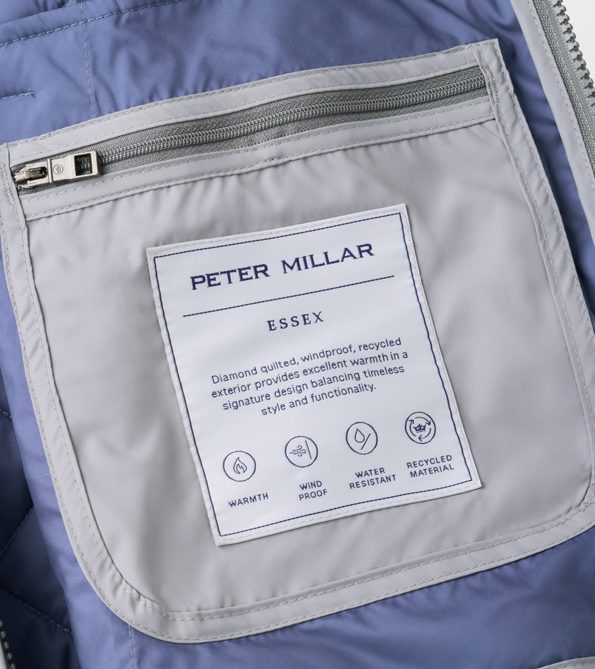 Peter Millar Essex Vest - Oslo Grey
