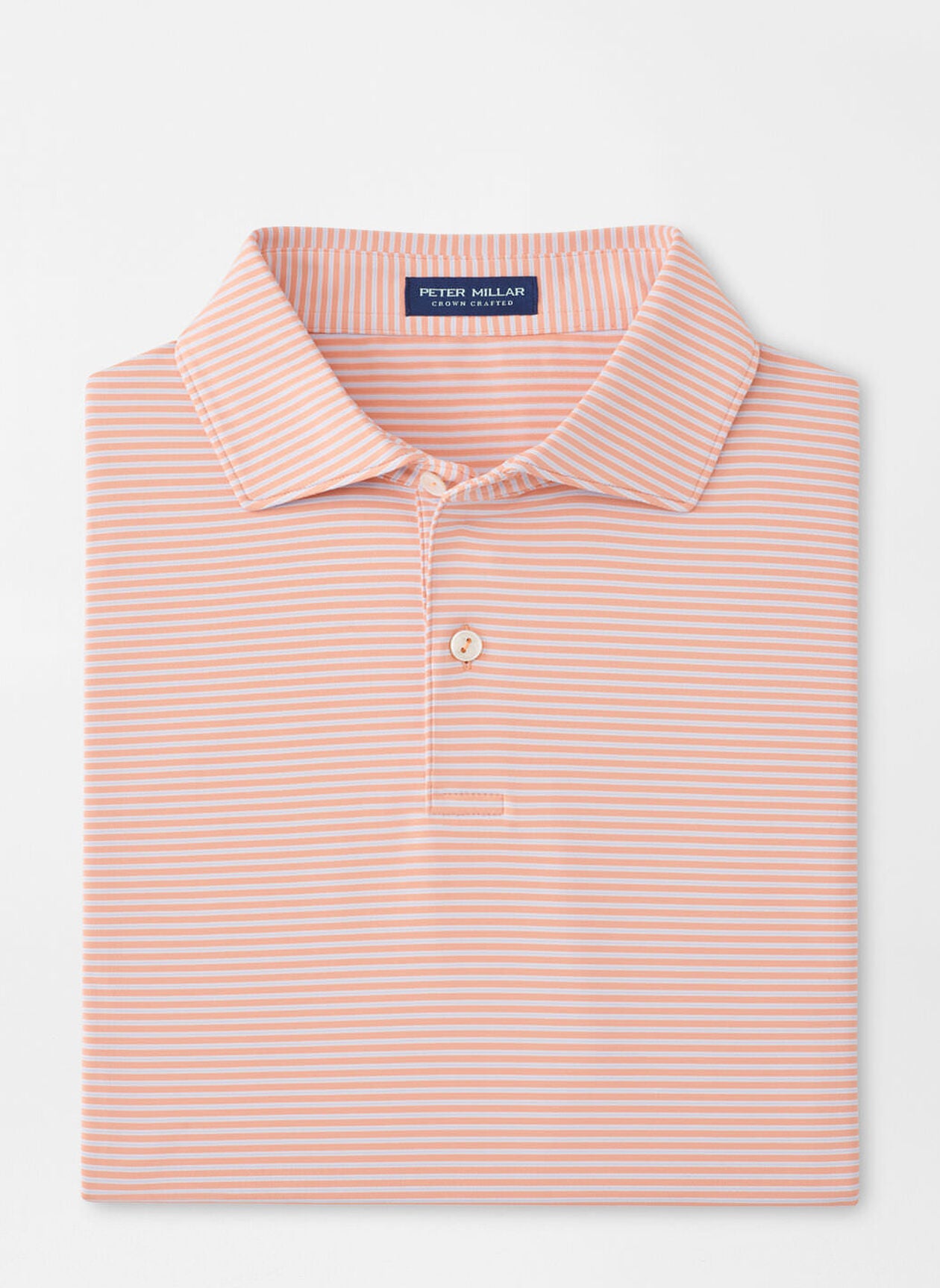 Peter Millar Ambrose Performance Jersey Polo - Paradise Orange