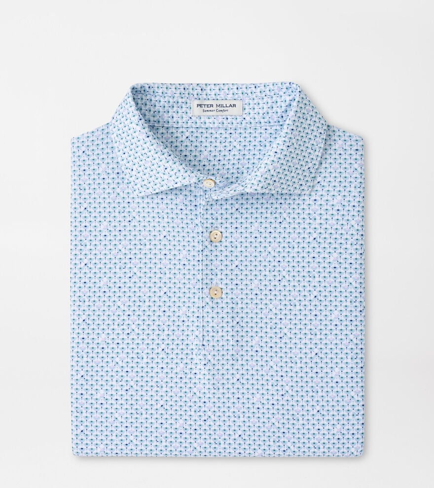 Peter Millar Flock Performance Jersey Polo - White