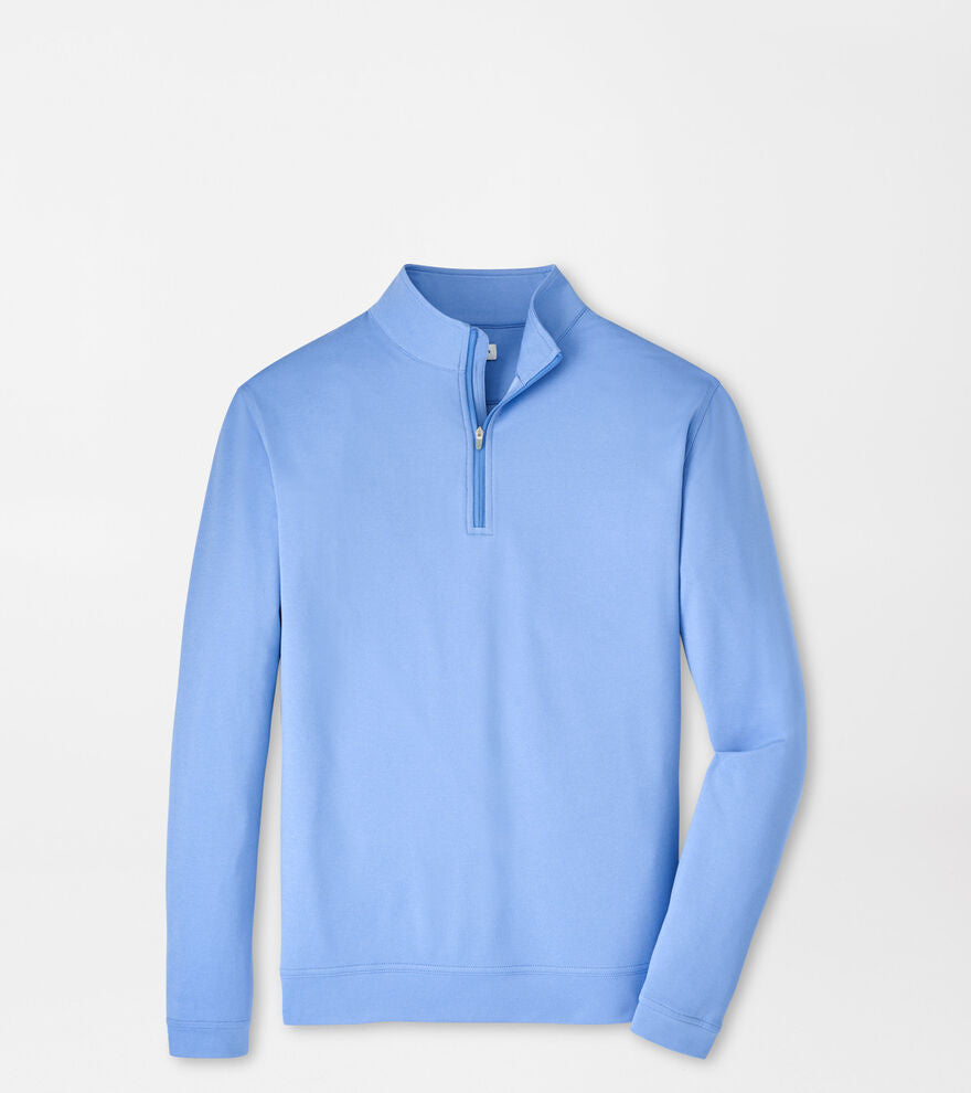 Peter Millar Perth Mélange Performance Quarter-Zip - Bluebird