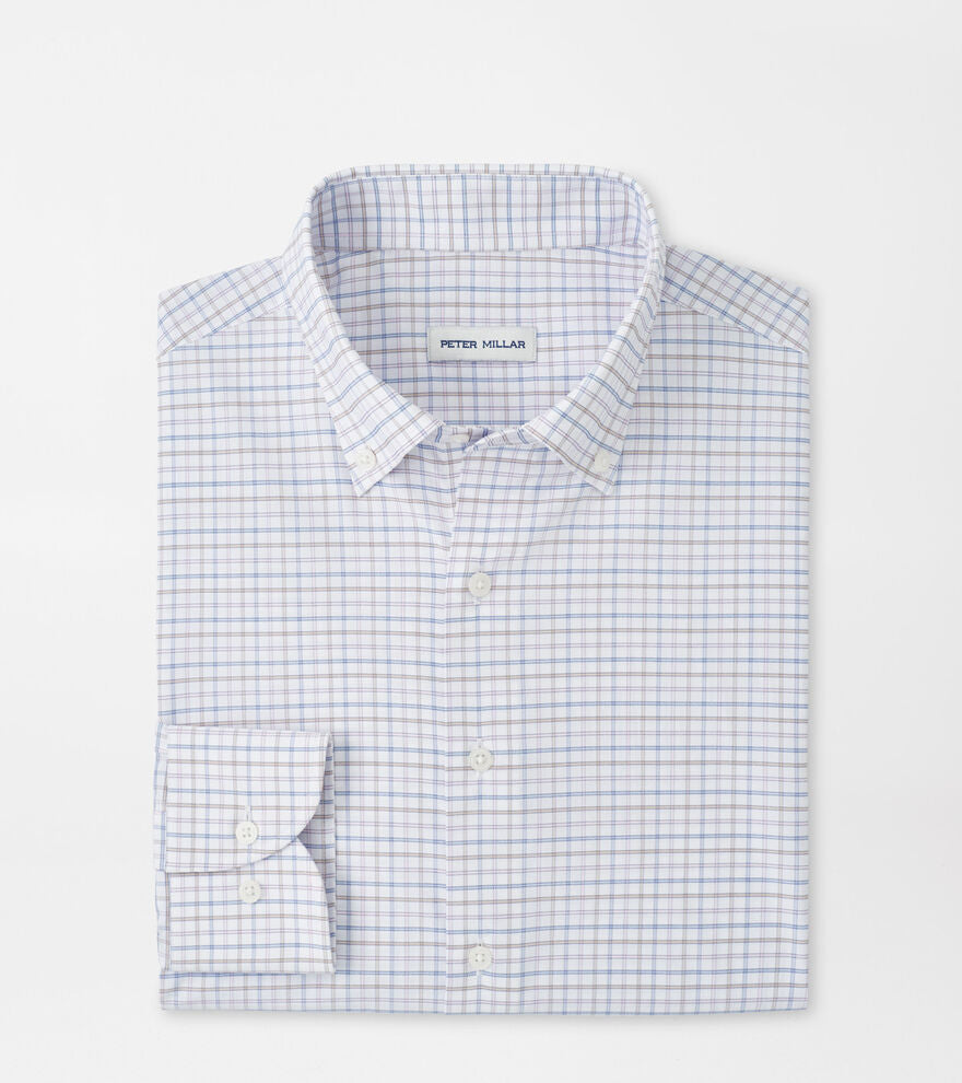 Peter Millar Rommel Performance Twill Sport Shirt - Cloudy Blue