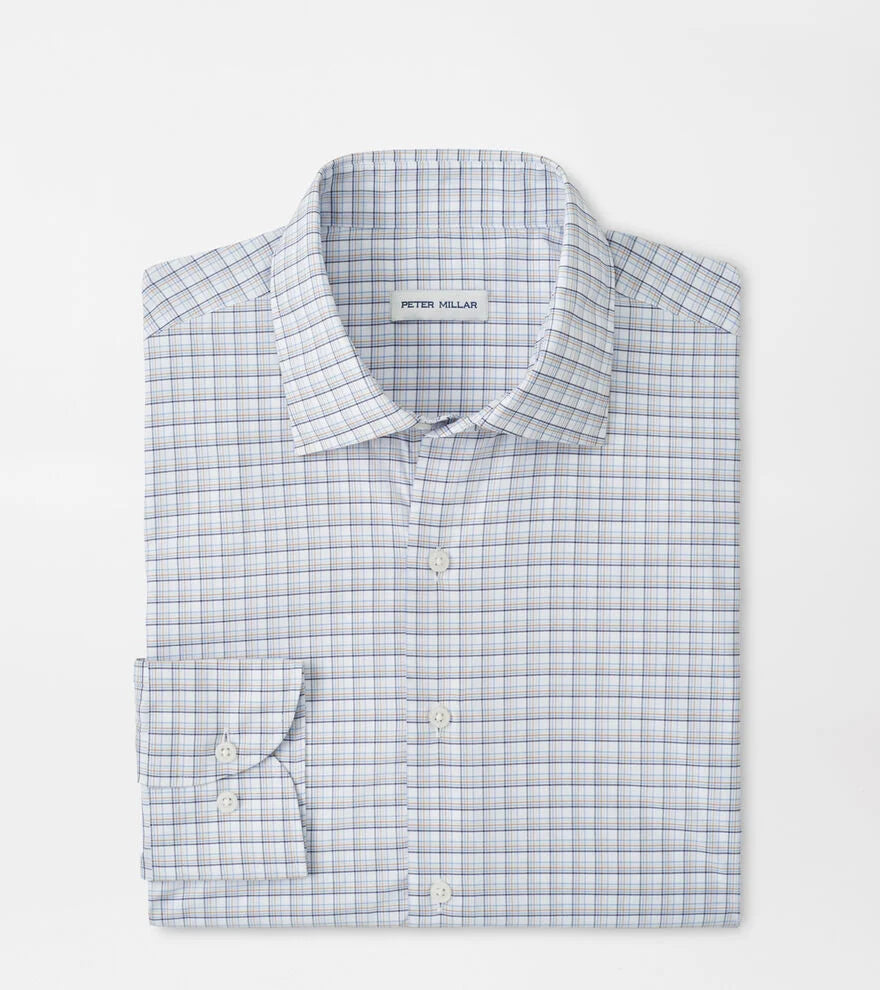 Peter Millar Robertson Performance Twill Sport Shirt - Navy