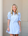 Chambray Shimmer Dress