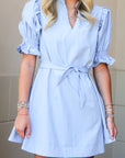 Chambray Shimmer Dress