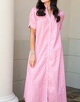 Printed Midi Dress - Blush Mix