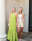 Asymmetrical One Shoulder Maxi Dress