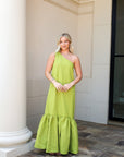 Asymmetrical One Shoulder Maxi Dress