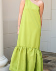 Asymmetrical One Shoulder Maxi Dress