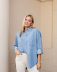 Denim Button Down Shirt