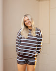 The Knit Set - Light Blue/Brown