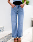 Classic Blue Straight-Leg Jeans