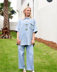 Iconic Denim Top