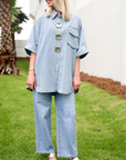 Classic Blue Straight-Leg Jeans