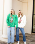 Dog Graphic Sweater - Ivory