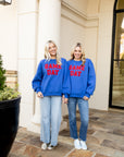 Royal Blue & Red Game Day Sweatshirt