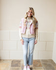Soft Pink Suede Vest