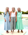 Plaid Wide Leg Pants