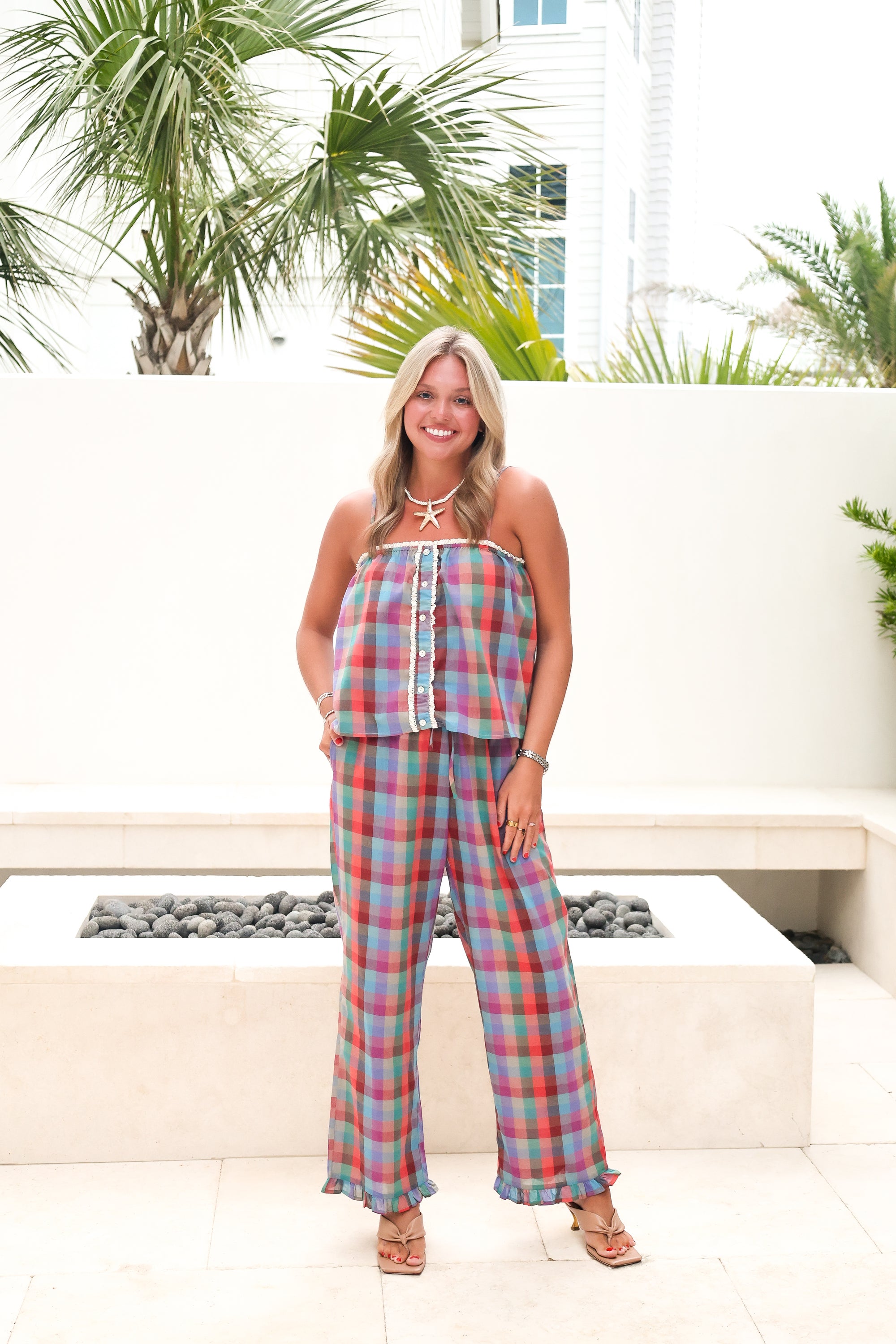 Multi Color Plaid Set