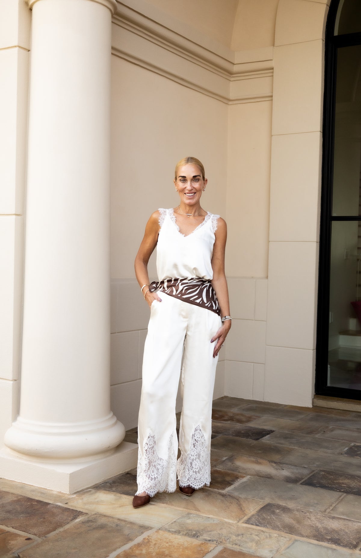 Ivory Lace Trim Set