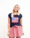 American Flag Sweater - Navy