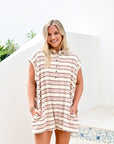 Sleeveless Stripe Romper