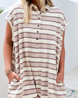 Sleeveless Stripe Romper