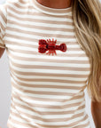 Lobster Beaded Tee
