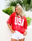 Red Lace "USA" Jersey