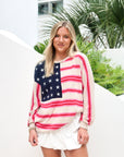 American Flag Crew Neck Sweater