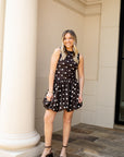 Mixed Media Mini Dress