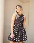 Mixed Media Mini Dress