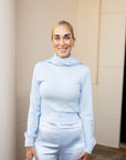 Scarf Neck Sweater Top