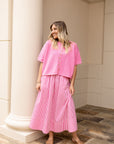 Sutton Striped Midi Skirt
