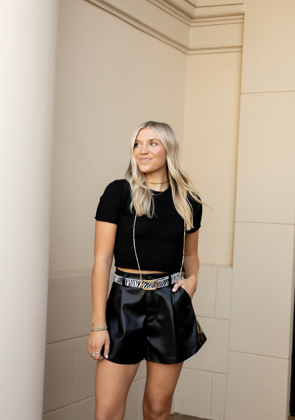 Luna Leather Shorts