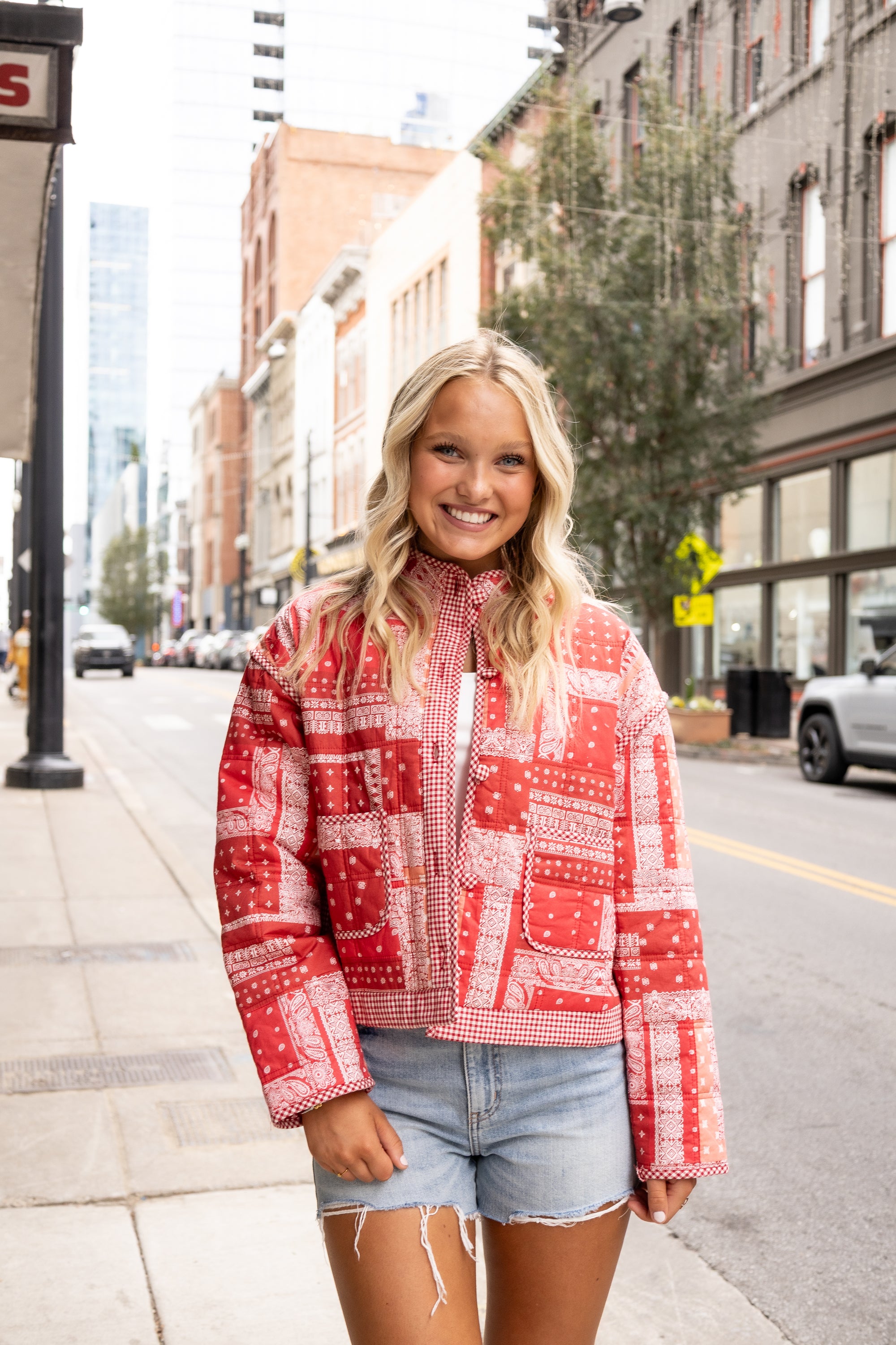 DAZE Troublemaker High Rise Short - Ice Cream Vintage