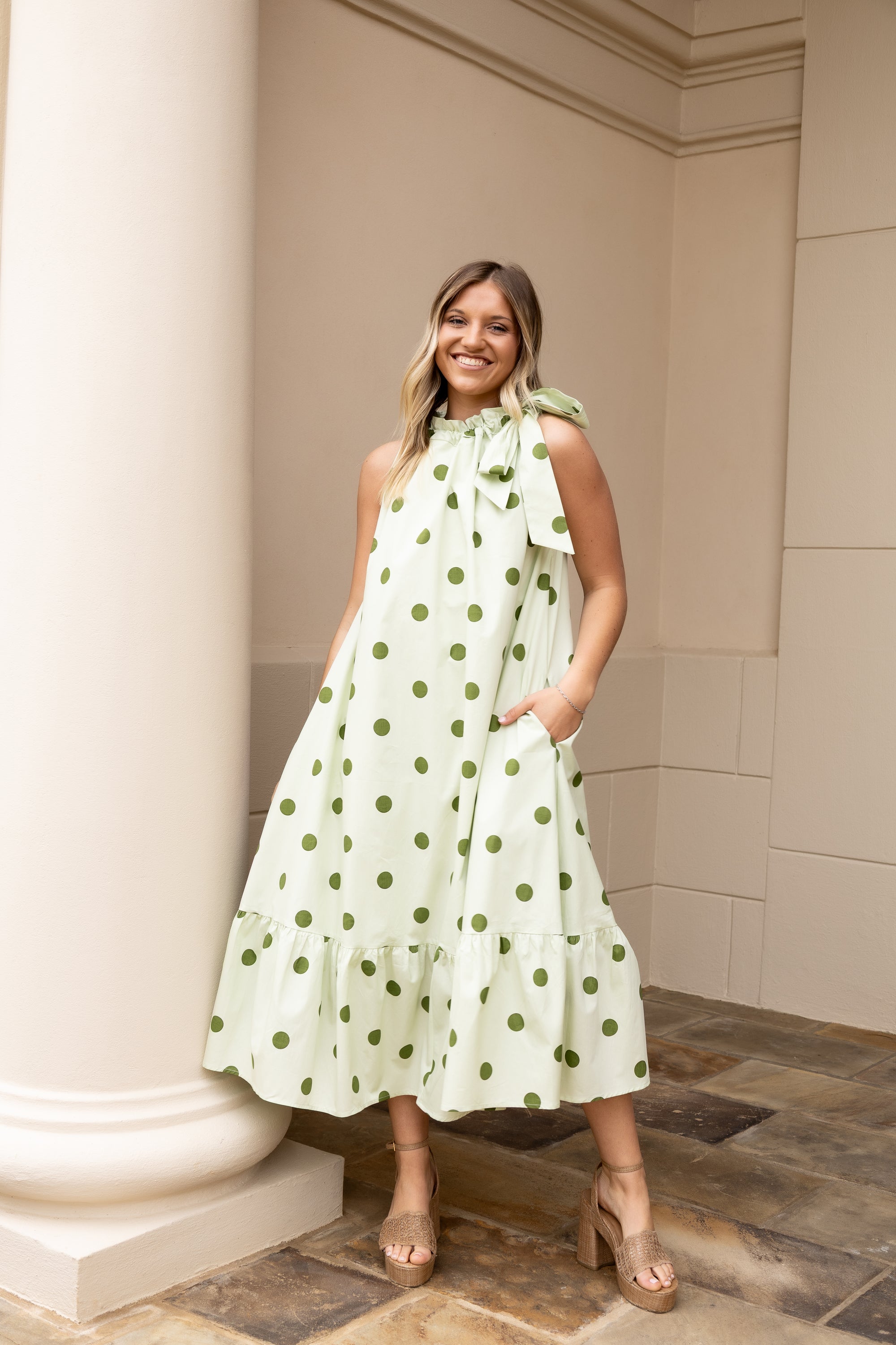 Sage Midi Dress