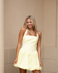 Halter Bubble Hem Dress